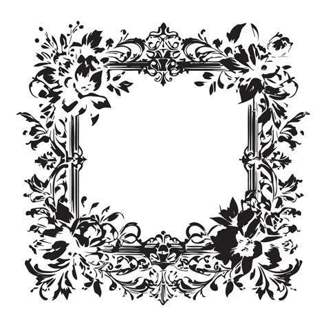 Ornate Victorian Floral Border 48112625 Vector Art at Vecteezy