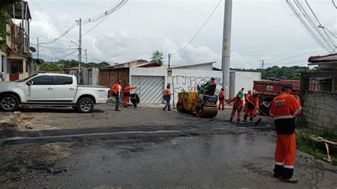 Prefeitura De Manaus Intensifica Recomposição Asfáltica Da Comunidade