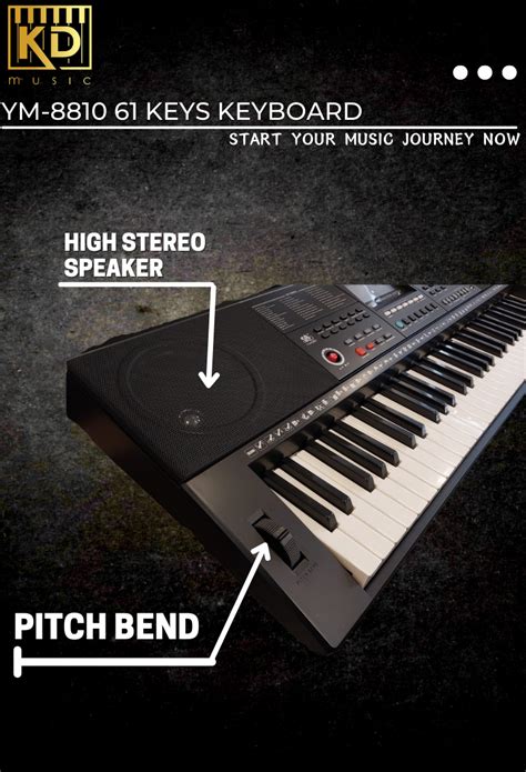 Ym Midi Touch Response Keys Keyboard Kd Music Malaysia