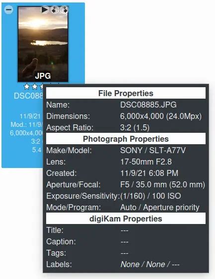 Image View Digikam Manual Documentation