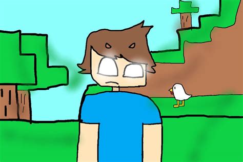 Herobrine (Minecraft creepypasta) by MuffinArts21 on DeviantArt