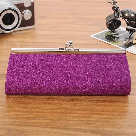 Woman Evening Bag Shiny Glitter Clutch Purse Bag Evening Party Wedding