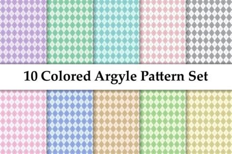 Seamless Argyle Pattern Designs Graphics