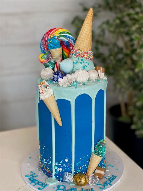 Ice Cream Cone Drip Cake The Cupcake Factory