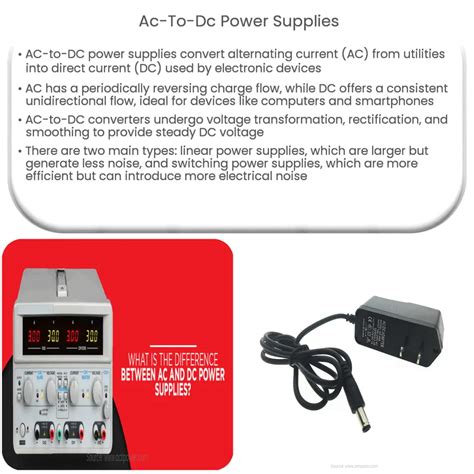 AC-to-DC Power Supplies | How it works, Application & Advantages