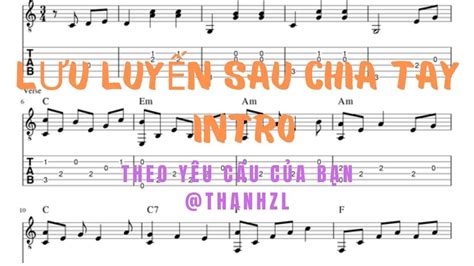 Intro L U Luy N Sau Chia Tay Tab Guitar Solo Youtube