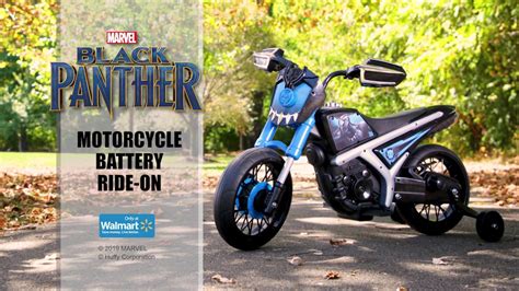 6v Black Panther Motorcycle Ride On Huffy Youtube