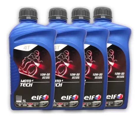 Aceite 4t 10w50 Sintetico Elf Moto Tech 4 Litros Envío gratis