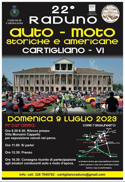 Raduno Auto E Moto Storiche E Americane Motoraduno Cartigliano