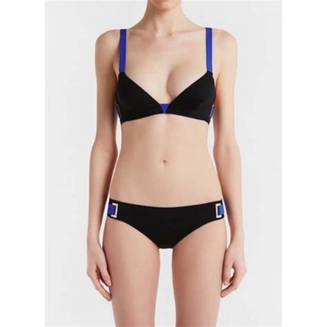 La Perla Swim New La Perla Ryder Twotone Lycra Midrise Bikini 34c