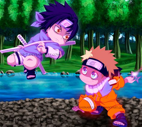 Naruto And Sasuke Chibi |Collab by ShinaYuuki on DeviantArt