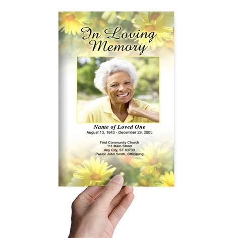 DIY Funeral Bulletins - Funeral Bulletin Templates – Funeral Program-Site Funeral Programs ...