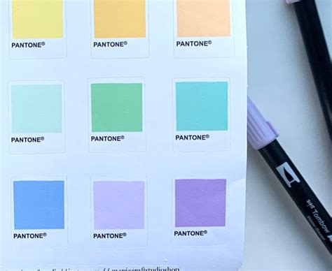 Pantone Pastello Foglio Adesivo Peel Off Fatto A Mano 2 Etsy