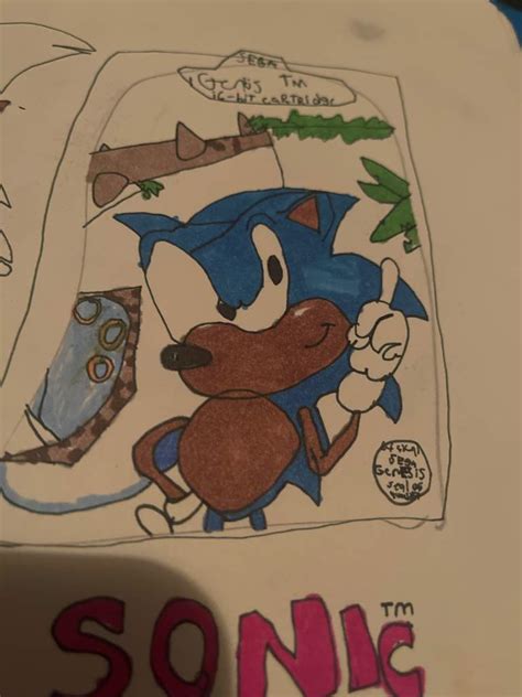 Sonic 1 US Box Art Wiki Sonic Rp Art Amino