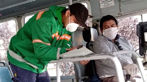 Verifican Cumplimiento De Medidas Sanitarias En Transportes De Pasajeros