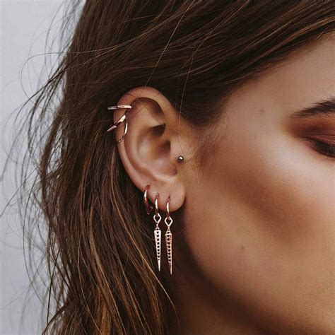 Piercings En La Oreja 50 Estilos Tipos Y Tendencias Para Un Look