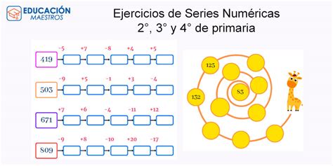 Fichas De Ejercicios De Series Num Ricaspara Completar