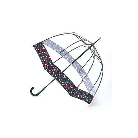 Parapluie Cloche Transparent Liseret Noir Parapluies Transparents