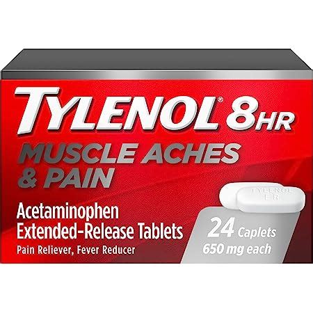 Amazon Tylenol Hour Muscle Aches And Pain Caplets Count Per