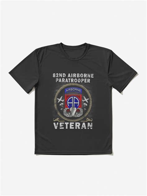 82nd Airborne Paratrooper Veteran T Shirt Men Women T Shirt Active T