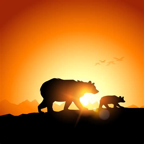 Millwood Pines Wild Grizzly Bears On Canvas By Solarseven Print