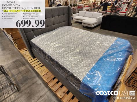 1635411 DOMUS VITA UPHOLSTERED QUEEN BED MATTRESS NOT INCLUDED 699 99 ...