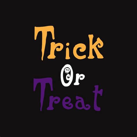 Premium Vector Vector Happy Halloween Trick Or Treat Text