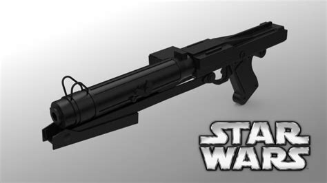 Star Wars DC 15s Blaster Rifle Free 3D Model Obj Stl Free3D