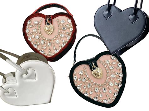 Heart Shaped Handbags A Tale Of Two Styles Featuring The Black And Red