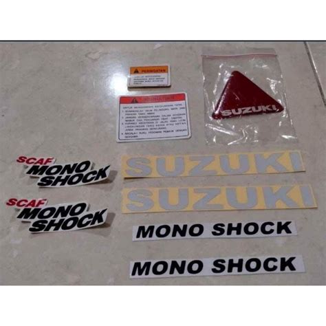 Jual EMBLEM PELENGKAP PENTING PERHATIAN MONOSHOCK SATRIA HIU LUMBA 2