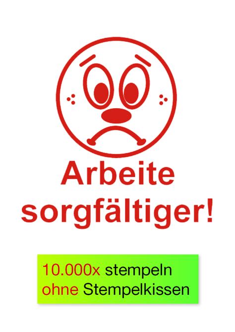 Siebdruck Stempel Perpetuum Gesicht Arbeite Sorgf Ltiger Lob