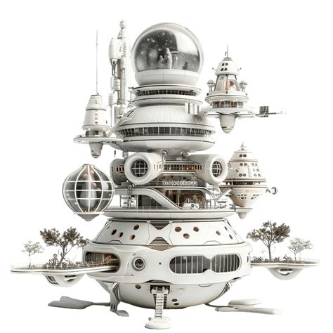 Space Colonization Concept, Decorative, Set, Collection PNG Transparent