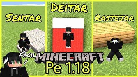 Como Se Sentar Engatinhar Deitar E Rastejar No Minecraft Pe 1 18