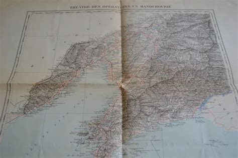 CARTE THEATRE DES Operations En Mandchourie Sino Japanese War Map