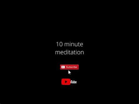 10 MINUTE MEDITATION BLACK SCREEN RELEX AND ENJOY YouTube