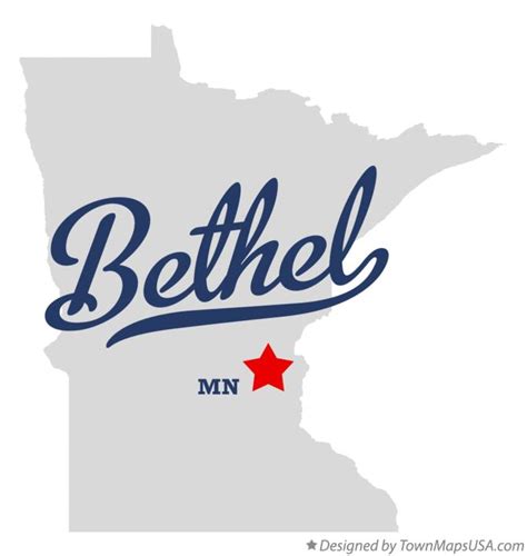 Map of Bethel, MN, Minnesota