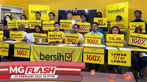 Bersih Sudah Hantar Notis Himpunan Tuntut Reformasi Peratus