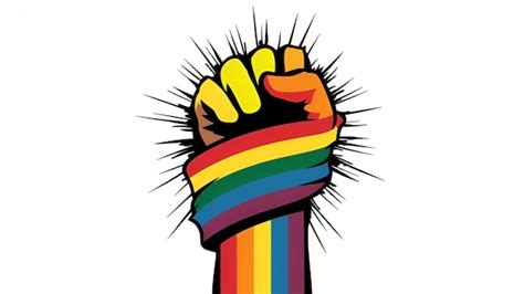 Premium Photo Rainbow Colored Hand Fist Raised Gay Pride Lgbt Concept