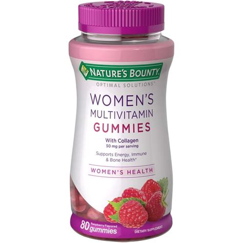 Natures Bounty Optimal Solutions Womens Multivitamin Gummies Dietary