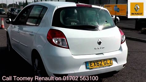 2012 Renault Clio Dynamique Tom Tom 1 2l White EX62GLZ For Sale At