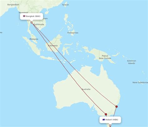 All Flight Routes From Hobart To Bangkok Hba To Bkk Flight Routes