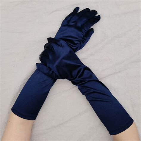 Women S Satin Long Gloves Opera Wedding Bridal Evening Party Prom Costume Glove Ebay