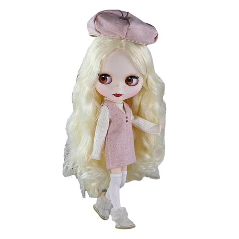 Mia Premium Custom Neo Blythe Doll With Blonde Hair White Skin Matte Cute Face This Is