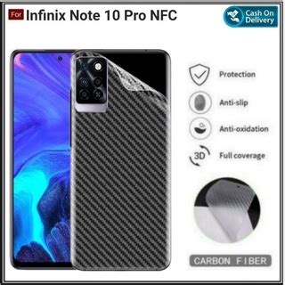 Mondi Store Garskin Carbon Infinix Note 10 PRO NFC 7 8 7Lite Zero 8 Hot