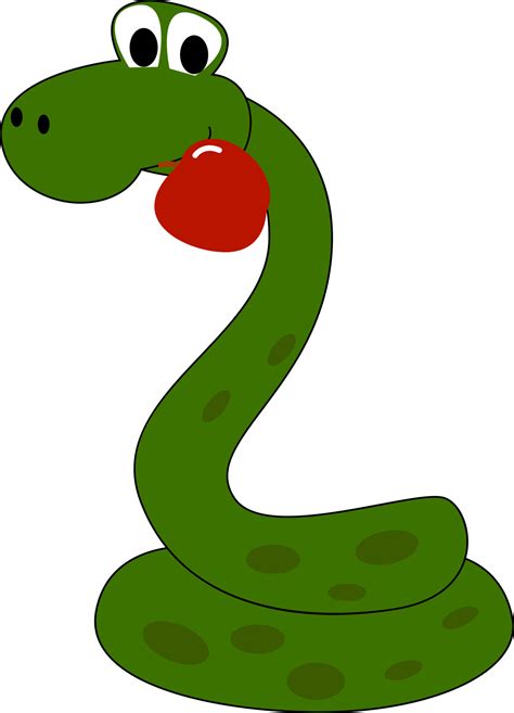 Snake With Apple Illustration Vector On White Background