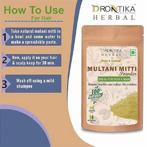 Drontika Wild Pure Pure Multani Mitti Powder Skin Type Oily