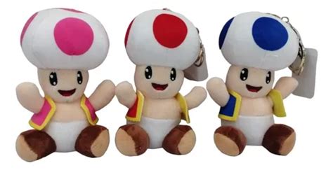 Peluche Llavero Mario Bros Toad Detalle Regalo Maleta Llaves Cuotas