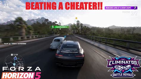 Beating A Speed Cheater In Jungle Forza Horizon Eliminator Youtube