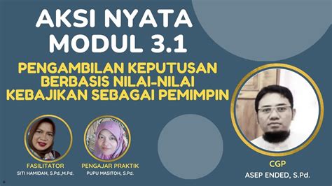 3 1 A 9 Aksi Nyata Modul 3 1 Pengambilan Keputusan Berbasis Nilai Nilai