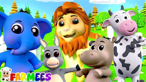 animal dance song  nursery rhymes cartoon   kids